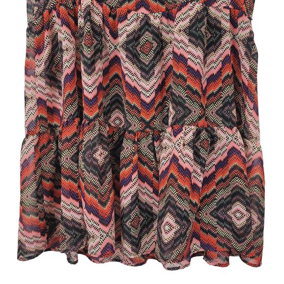 Band of Gypsies Boho Sheer Tunic with Detachable Slip Criss Cross Back, Size XL - Picture 8 of 12